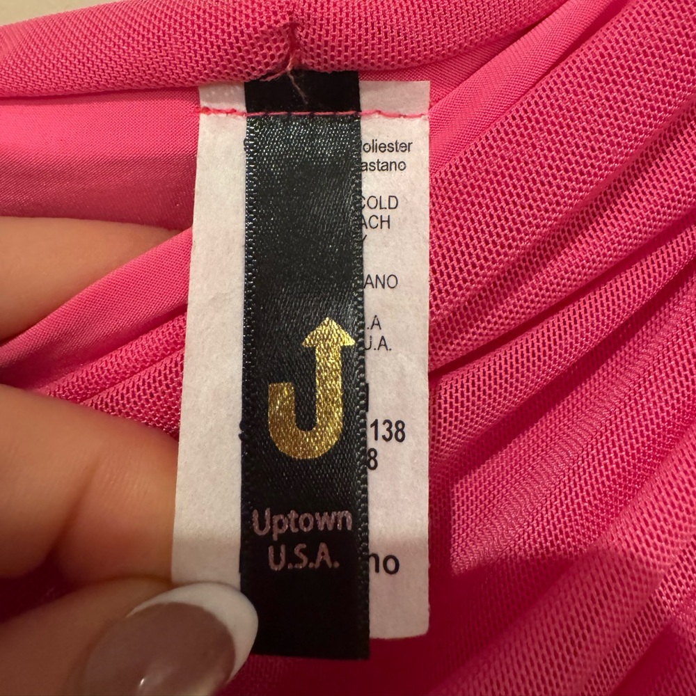 UPTOWN USA Strapless Hot Pink Dress - Medium 🩷🩷 - Picture 5 of 6